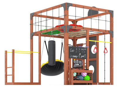 Детский игровой комплекс Куб радости 2 с подушками