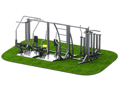 Уличный тренажерный комплекс на раме TORUDA IE 6