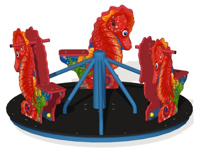 Карусель 3-х местная Морской конек КР-06
