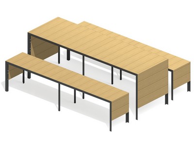 Стол со скамьями Скамейный уголок 1