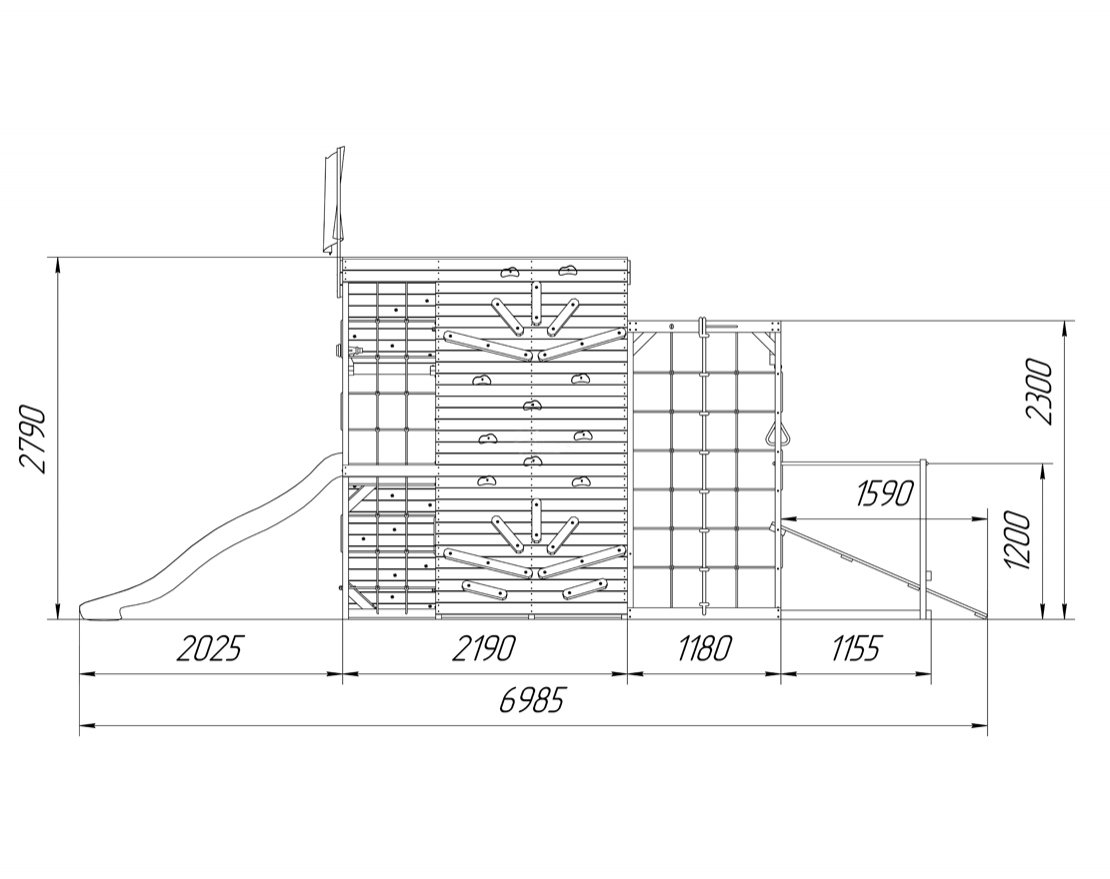 Детская игровая площадка Штабик 6 - вид 2