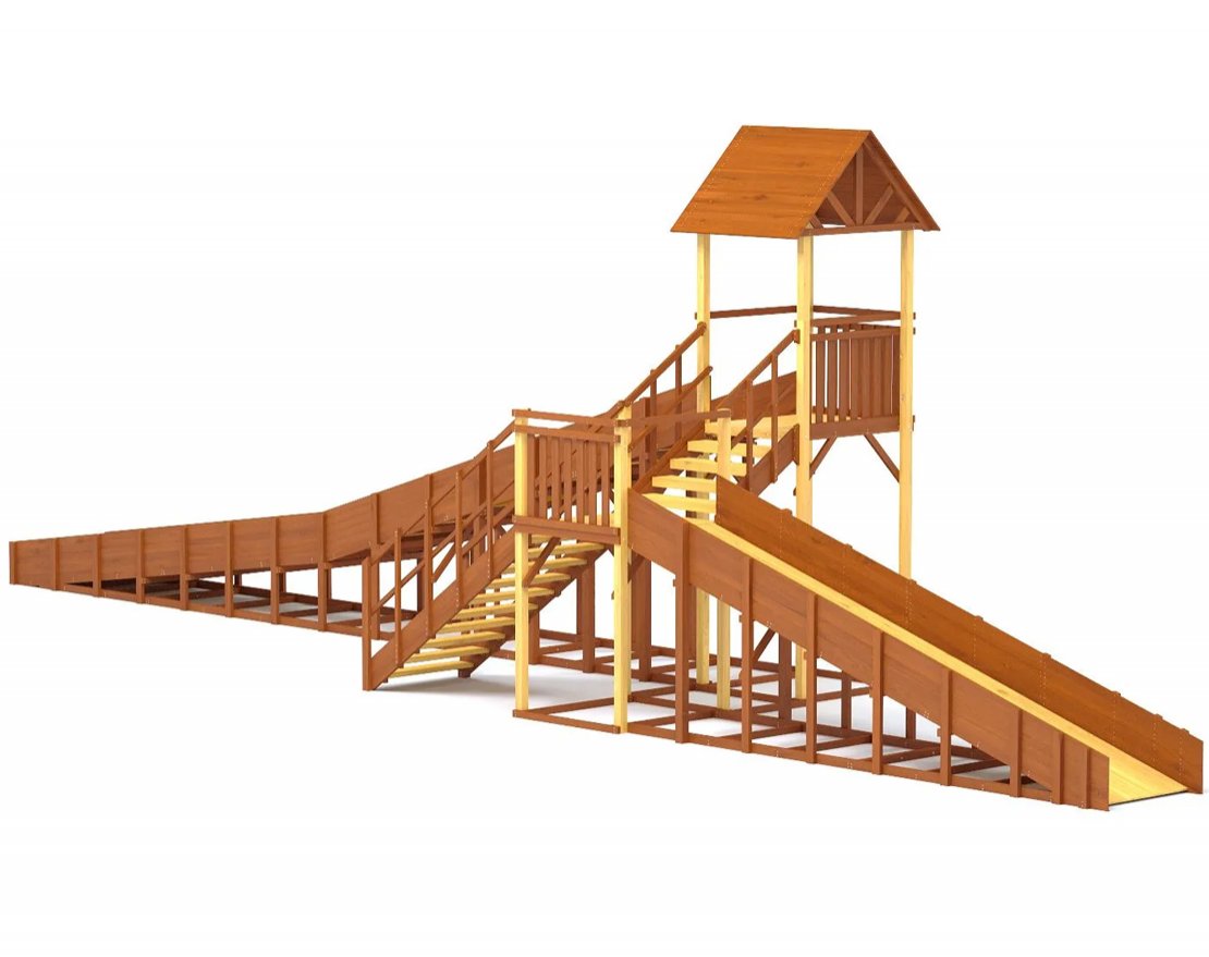 Зимняя горка TORUDA Север - 9/3 (скат 11,85 м и 6,21 м) - вид 2